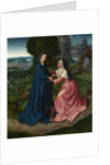 The Visitation of the Virgin to Saint Elizabeth. Panel from an Altarpiece, ca 1515 by Master of 1518