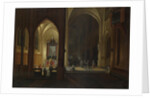An Evening Service in a Church, 1649 by Pieter Neeffs the Elder