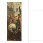 Kings Clothar and Dagobert dispute with a Herald from the Emperor Mauritius. Sketch for High Altarpiece, St Bavo, Ghent, 1611 by Pieter Paul Rubens