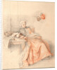 Young Lady Reading and a Page by Jacques-André Portail
