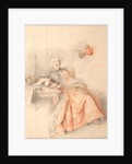 Young Lady Reading and a Page by Jacques-André Portail