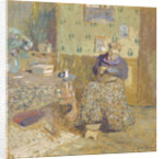 Madame Vuillard Sewing, 1920 by Édouard Vuillard