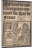 Guillaume Tirel, dit Taillevent  (Le Viandier), 16th century by Anonymous