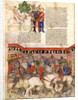 The Knights of the Round (Miniature from La Quête du Saint Graal et la Mort dArthus), ca 1220 by Anonymous master