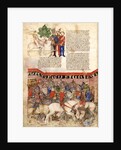 The Knights of the Round (Miniature from La Quête du Saint Graal et la Mort dArthus), ca 1220 by Anonymous master