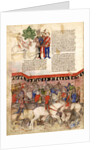 The Knights of the Round (Miniature from La Quête du Saint Graal et la Mort dArthus), ca 1220 by Anonymous master