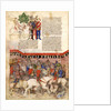The Knights of the Round (Miniature from La Quête du Saint Graal et la Mort dArthus), ca 1220 by Anonymous master