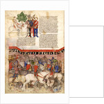 The Knights of the Round (Miniature from La Quête du Saint Graal et la Mort dArthus), ca 1220 by Anonymous master
