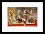 Coronation of Empreror Alexander III and Empress Maria Fyodorovna, 1883-1888 by Georges Becker