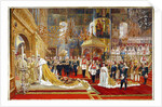 Coronation of Empreror Alexander III and Empress Maria Fyodorovna, 1883-1888 by Georges Becker