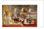 Coronation of Empreror Alexander III and Empress Maria Fyodorovna, 1883-1888 by Georges Becker