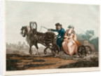 Sledge driving, 1830-1840s by Michel François Damam-Demartrait