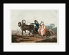 Sledge driving, 1830-1840s by Michel François Damam-Demartrait