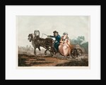 Sledge driving, 1830-1840s by Michel François Damam-Demartrait