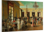 Café Frascati (A Scene From Napoleons Time=, 1893 by François Flameng