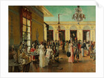 Café Frascati (A Scene From Napoleons Time=, 1893 by François Flameng