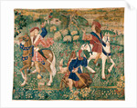 Falconry Scene, c. 1500 by French master