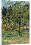 An Orchard under the Church of Bihorel, 1884 by Paul Eugéne Henri Gauguin