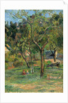 An Orchard under the Church of Bihorel, 1884 by Paul Eugéne Henri Gauguin