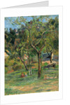 An Orchard under the Church of Bihorel, 1884 by Paul Eugéne Henri Gauguin