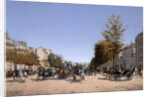 View of the Champs-Elysees from the Place de lEtoile in Paris, 1878 by Edmond Grandjean