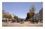 View of the Champs-Elysees from the Place de lEtoile in Paris, 1878 by Edmond Grandjean