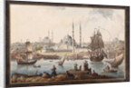 The Yeni Cami and the Port of Istanbul, Second Half of the 18th cen by Jean-Baptiste Hilair