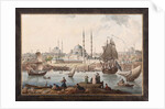 The Yeni Cami and the Port of Istanbul, Second Half of the 18th cen by Jean-Baptiste Hilair