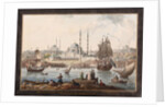 The Yeni Cami and the Port of Istanbul, Second Half of the 18th cen by Jean-Baptiste Hilair