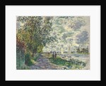 La berge du Petit-Gennevilliers, 1875 by Claude Monet