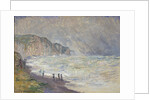 Heavy Sea at Pourville, 1897 by Claude Monet