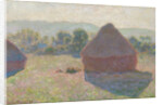 Haystacks, midday, 1890 by Claude Monet