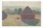 Haystacks, midday, 1890 by Claude Monet