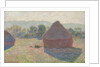 Haystacks, midday, 1890 by Claude Monet
