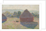 Haystacks, midday, 1890 by Claude Monet