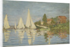 Regattas at Argenteuil, ca 1872 by Claude Monet