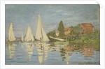 Regattas at Argenteuil, ca 1872 by Claude Monet