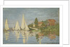 Regattas at Argenteuil, ca 1872 by Claude Monet