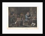 The Alchemist (after painting by David Teniers), Late 18th cent by Jacques Louis Perée