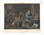 The Alchemist (after painting by David Teniers), Late 18th cent by Jacques Louis Perée