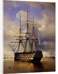 Russian battleship Imperator Aleksandr I (Emperor Alexander I), 1840 by Ferdinand Victor Perrot