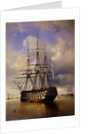 Russian battleship Imperator Aleksandr I (Emperor Alexander I), 1840 by Ferdinand Victor Perrot