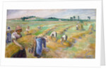 The Harvest by Camille Pissarro