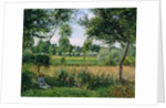 Morning Sunlight Effect, Eragny, 1899 by Camille Pissarro