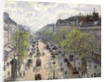 Boulevard Montmartre, Spring by Camille Pissarro