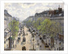 Boulevard Montmartre, Spring by Camille Pissarro