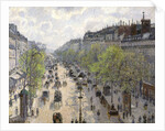 Boulevard Montmartre, Spring by Camille Pissarro
