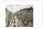 Boulevard Montmartre, Spring by Camille Pissarro