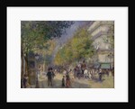 The Grands Boulevards, 1875 by Pierre Auguste Renoir