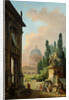View of Rome with the Horse Tamer of the Monte Cavallo, 1786 by Hubert Robert